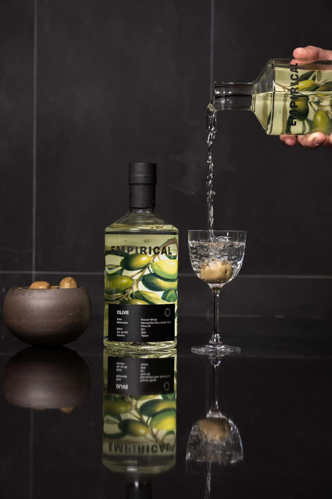 Empirical Olive Martini with olives