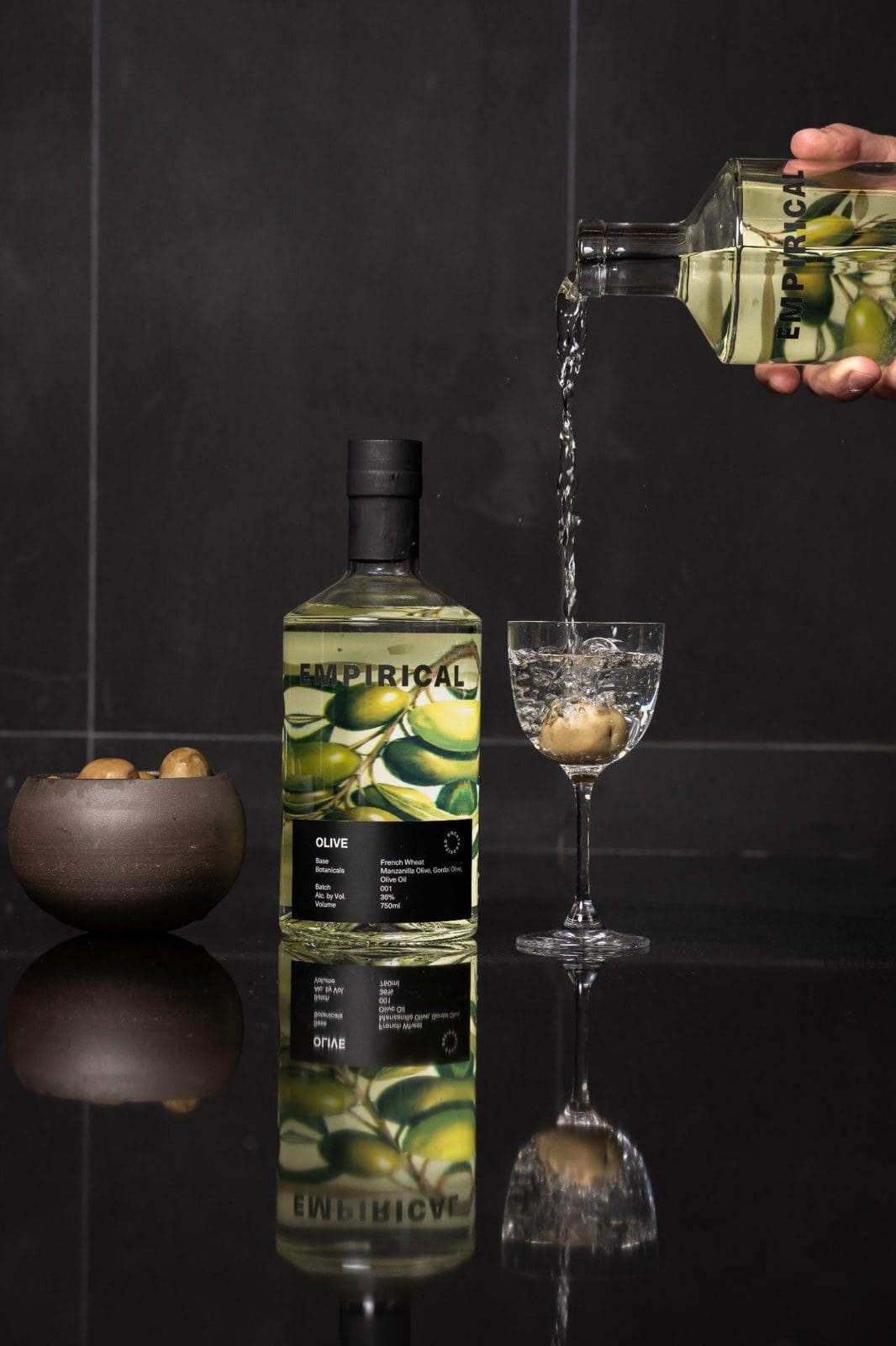 Empirical Olive Martini with olives