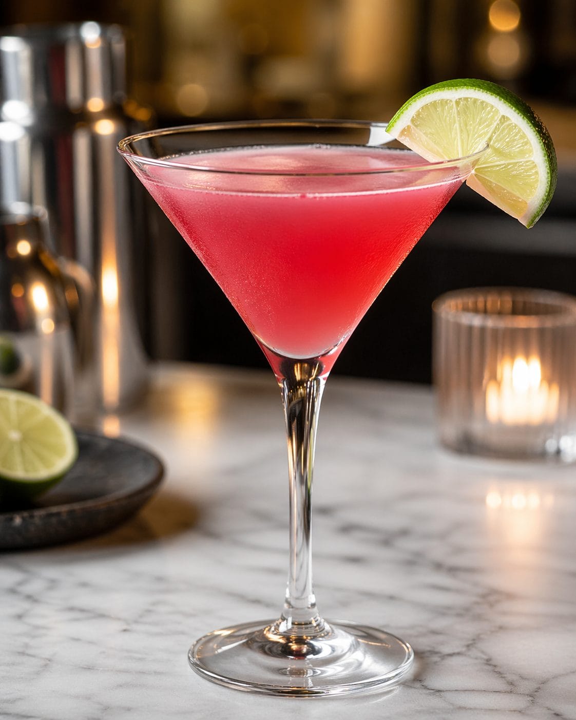 Stoned Cosmo en copa Martini
